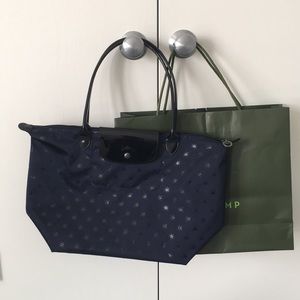 Longchamp Navy Tote